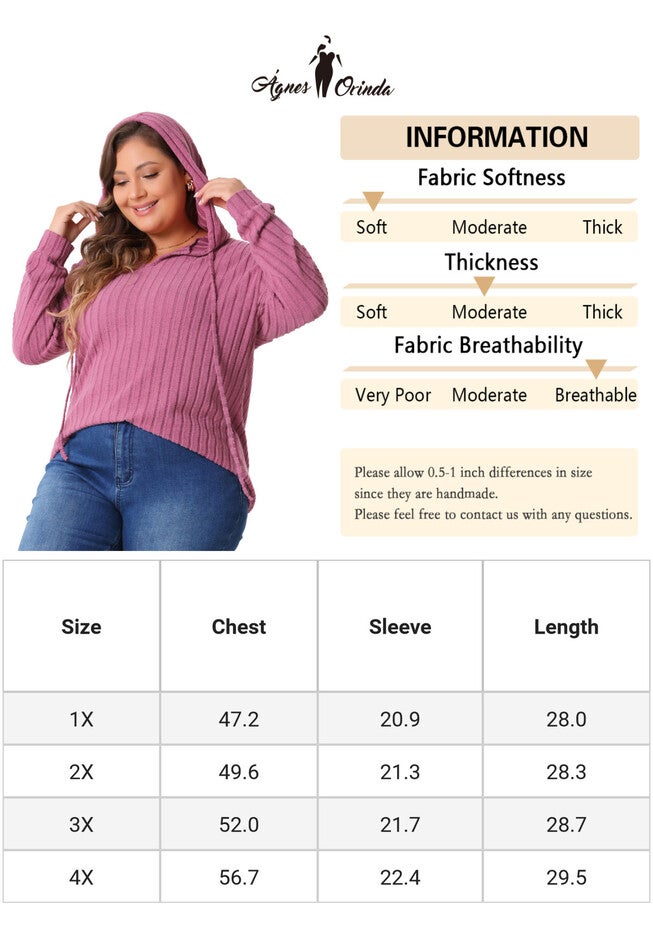 Pullover Lightweight Drawstring Sweatshirt Hoodie, Pink / Pink, alternate image number null
