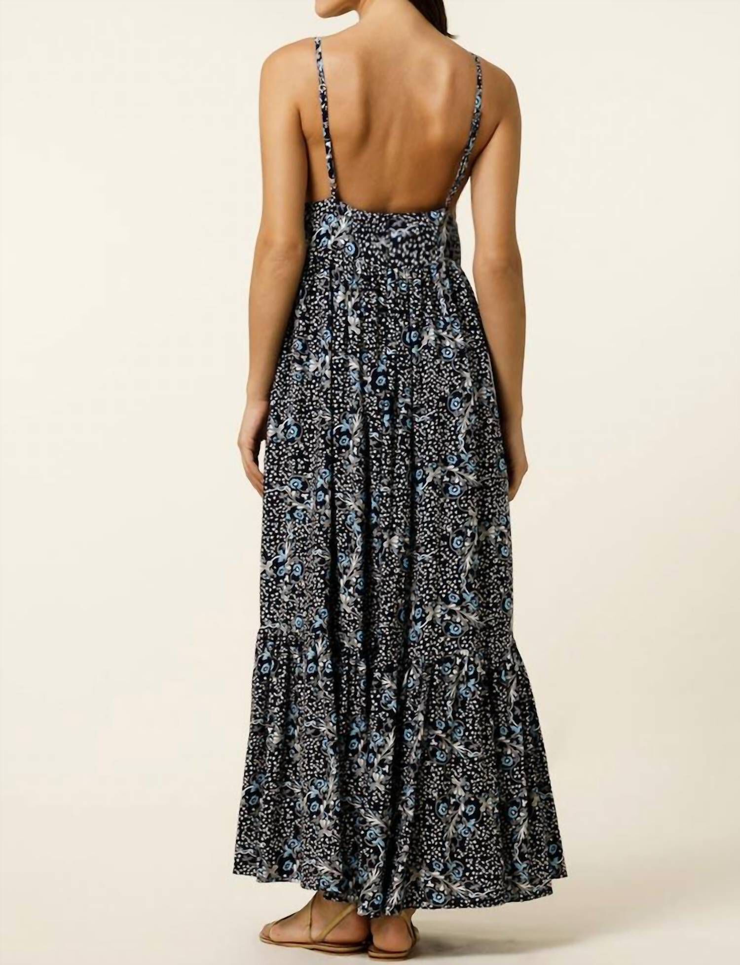 EDEN MAXI DRESS IN BLACK MULTI, , alternate image number 3