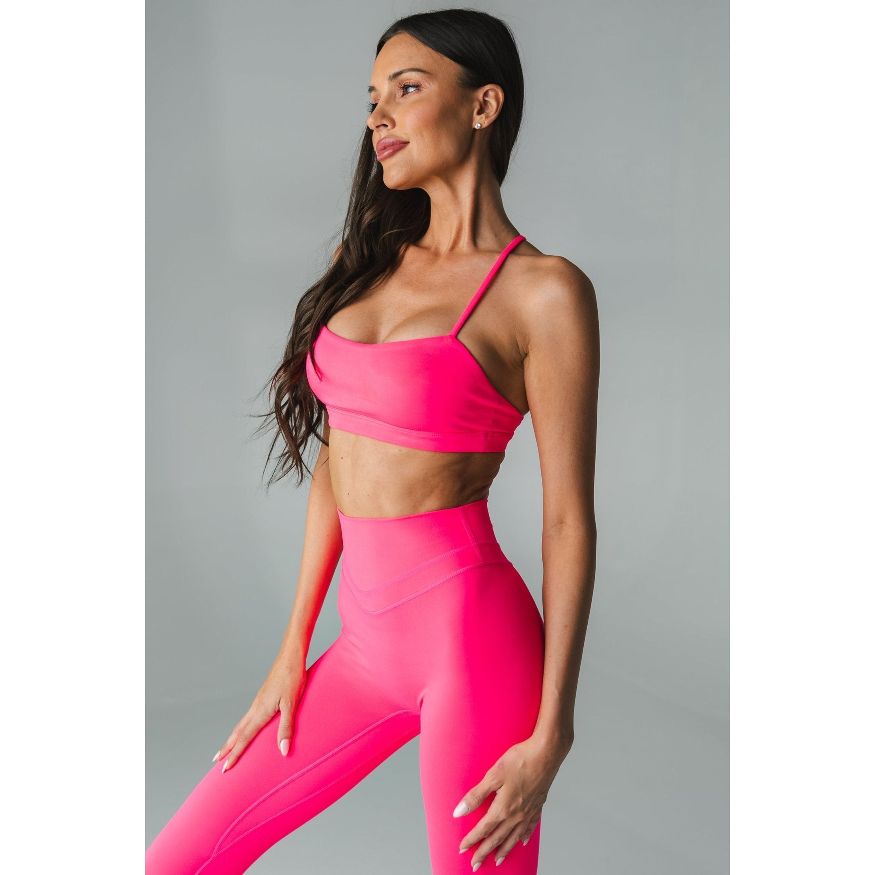 Pulse Mini Bra, Neon Pink / Pink, alternate image number 2