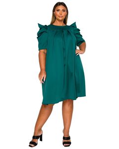 Zaya Pleated Swing Dress