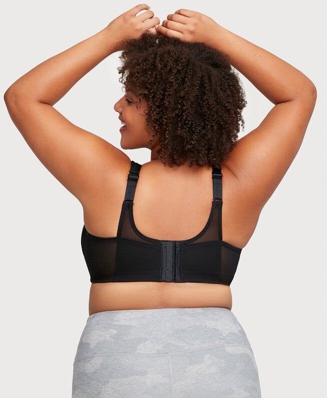 MagicLift Seamless Sports Bra, Black / Black, alternate image number 2