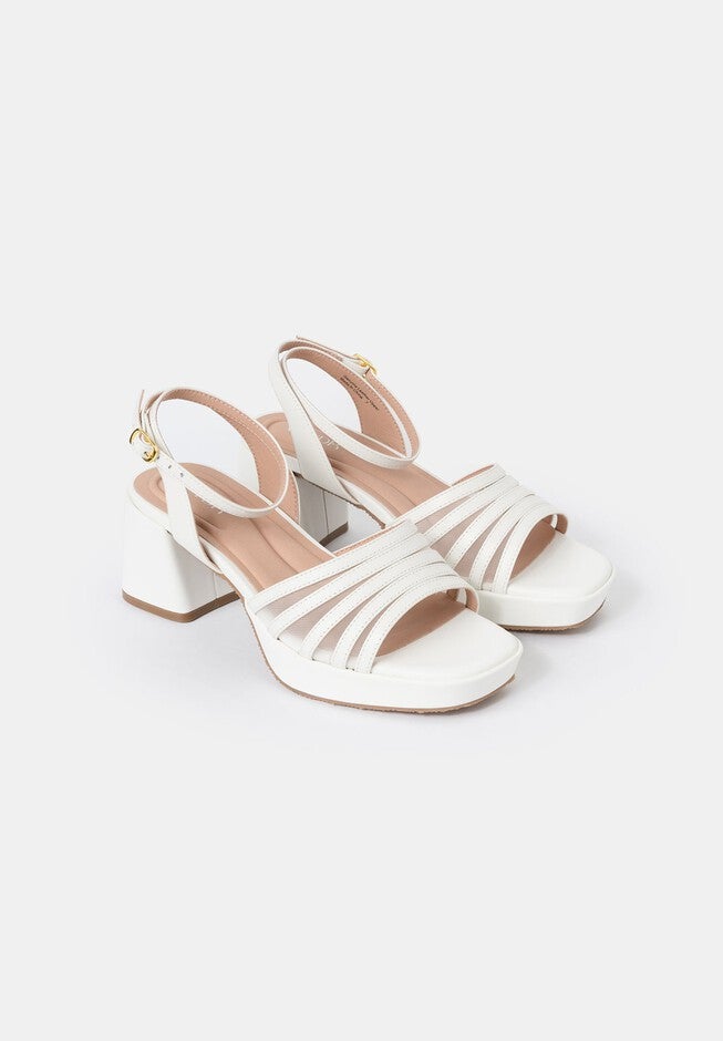 Stella Platform Sandals, OffWhite / White, alternate image number 1