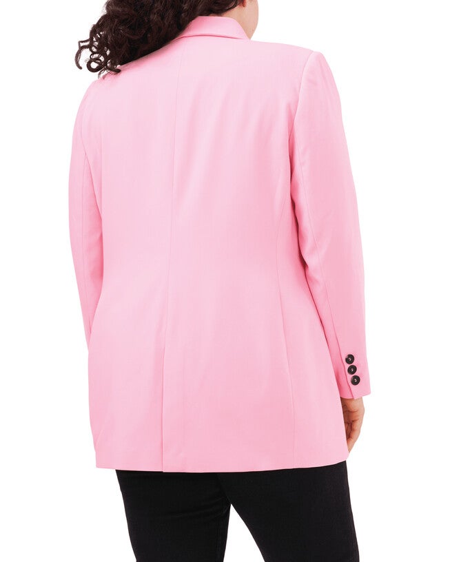 Heather Double Breasted Blazer, PINK BEGONIA / Pink, alternate image number null