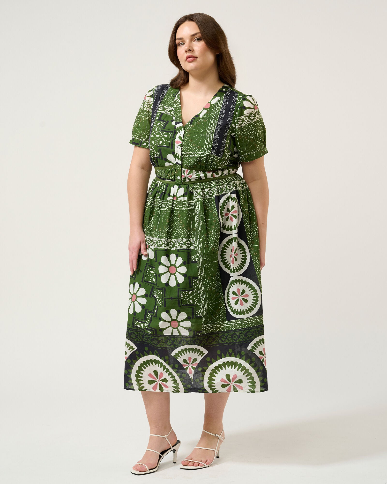 Ethereal Dress, Green Tile / Olive Green, alternate image number 4