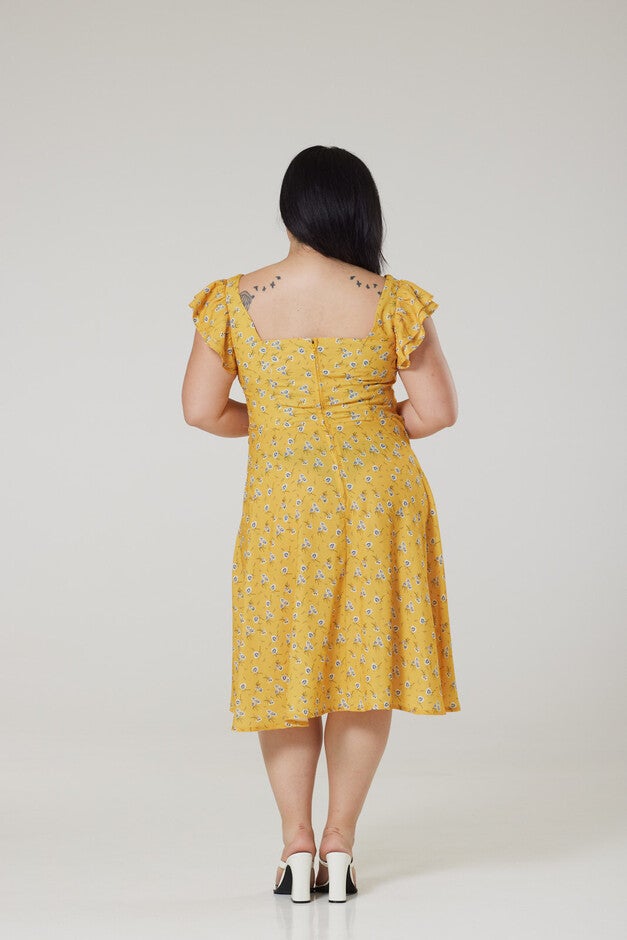 Bree Dress, Yellow / Yellow, alternate image number null