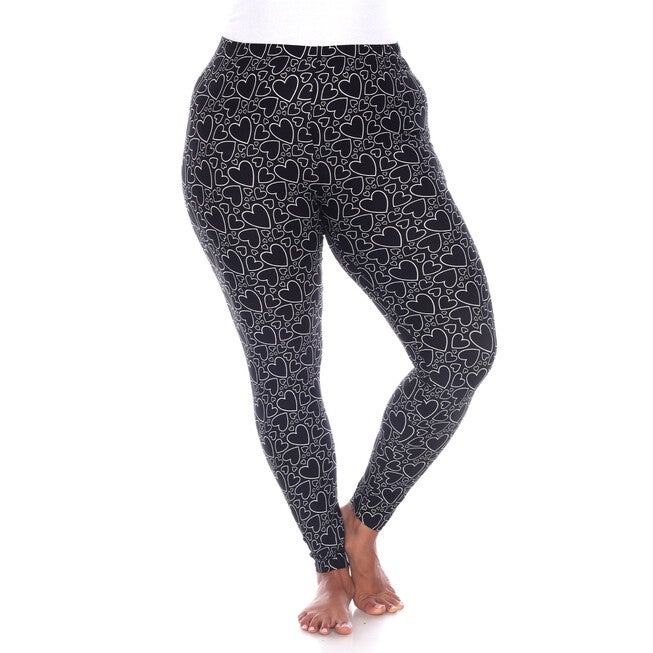 Super Soft Heart Printed Leggings, , alternate image number 2