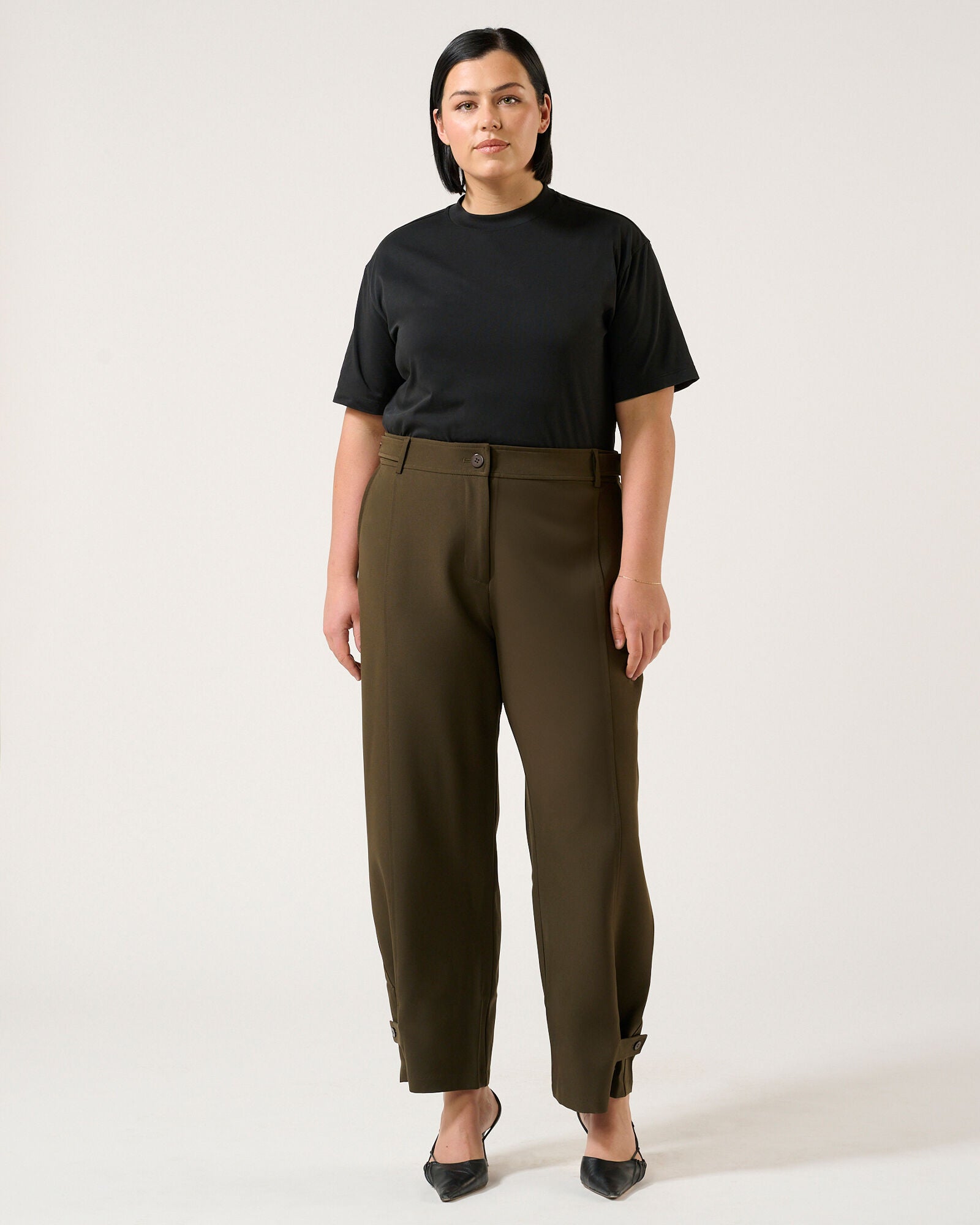 Namib High Straight Pant, Black Olive / Olive Green, alternate image number 5