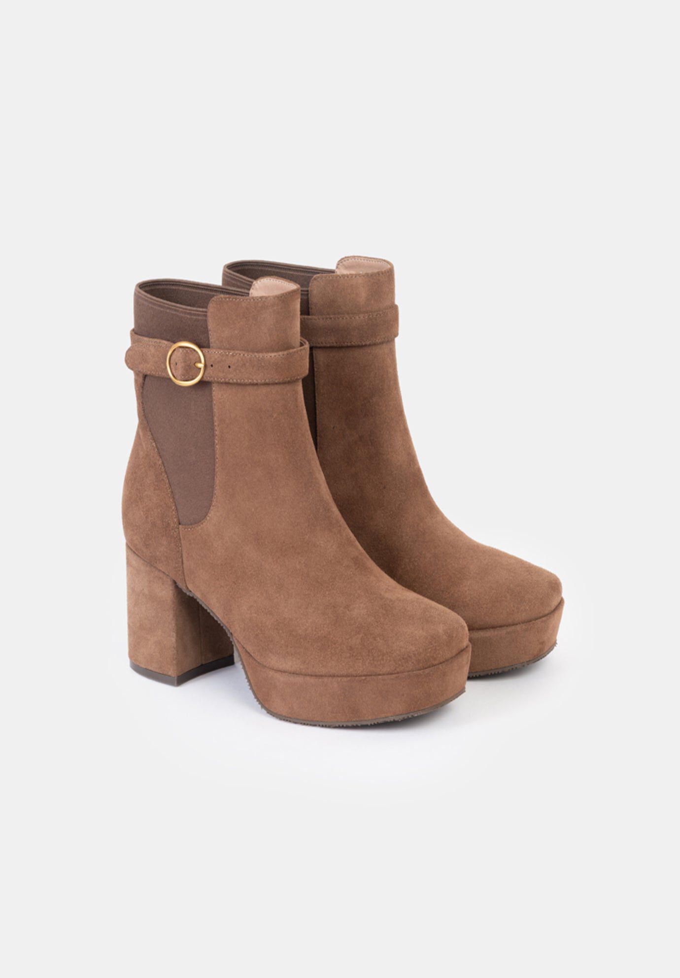 Janis Platform Chelsea Bootie, Brown Sugar / Brown, alternate image number 2