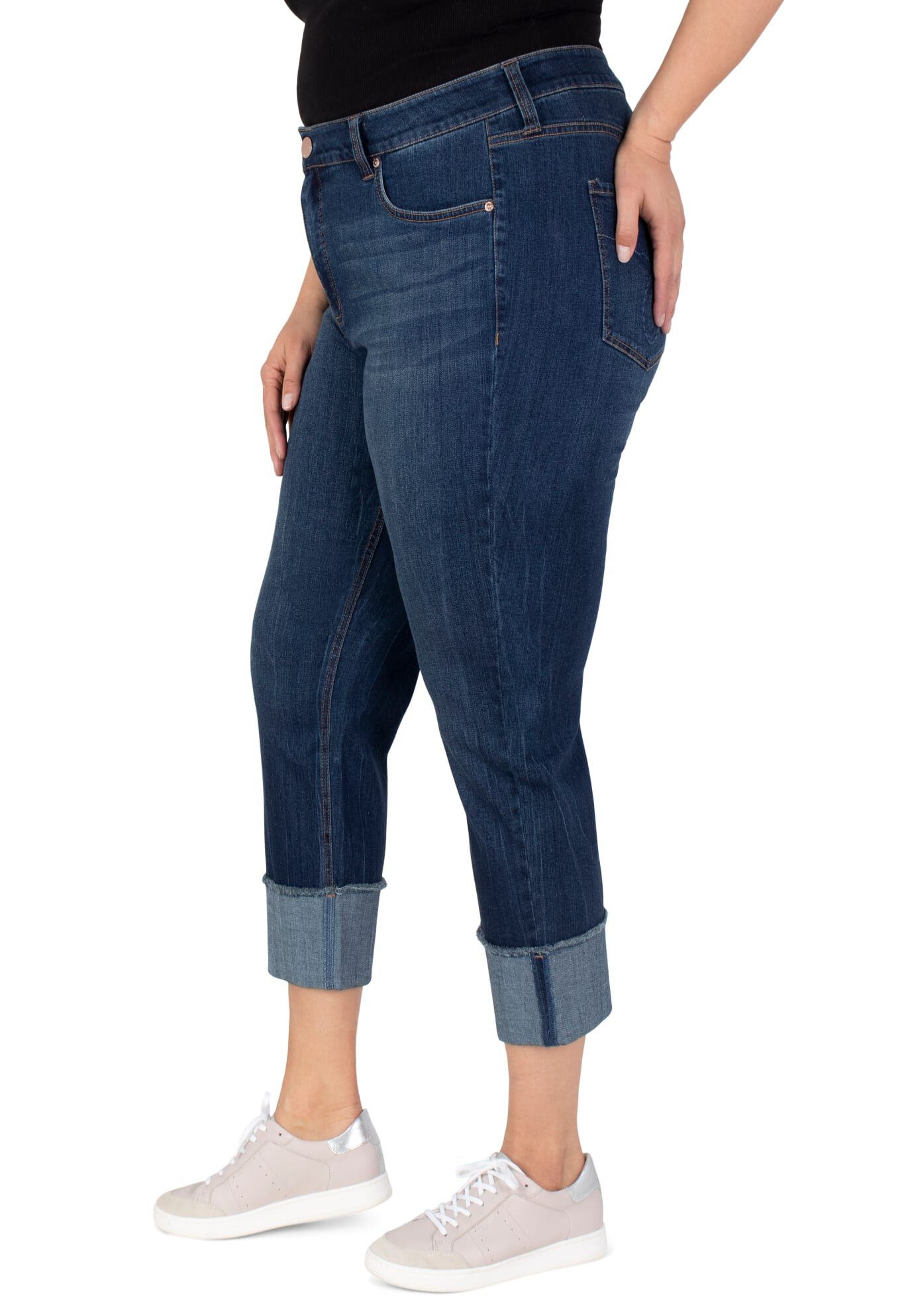 Boyfreind Slim Straight, Avalon / Dark Wash, alternate image number 1