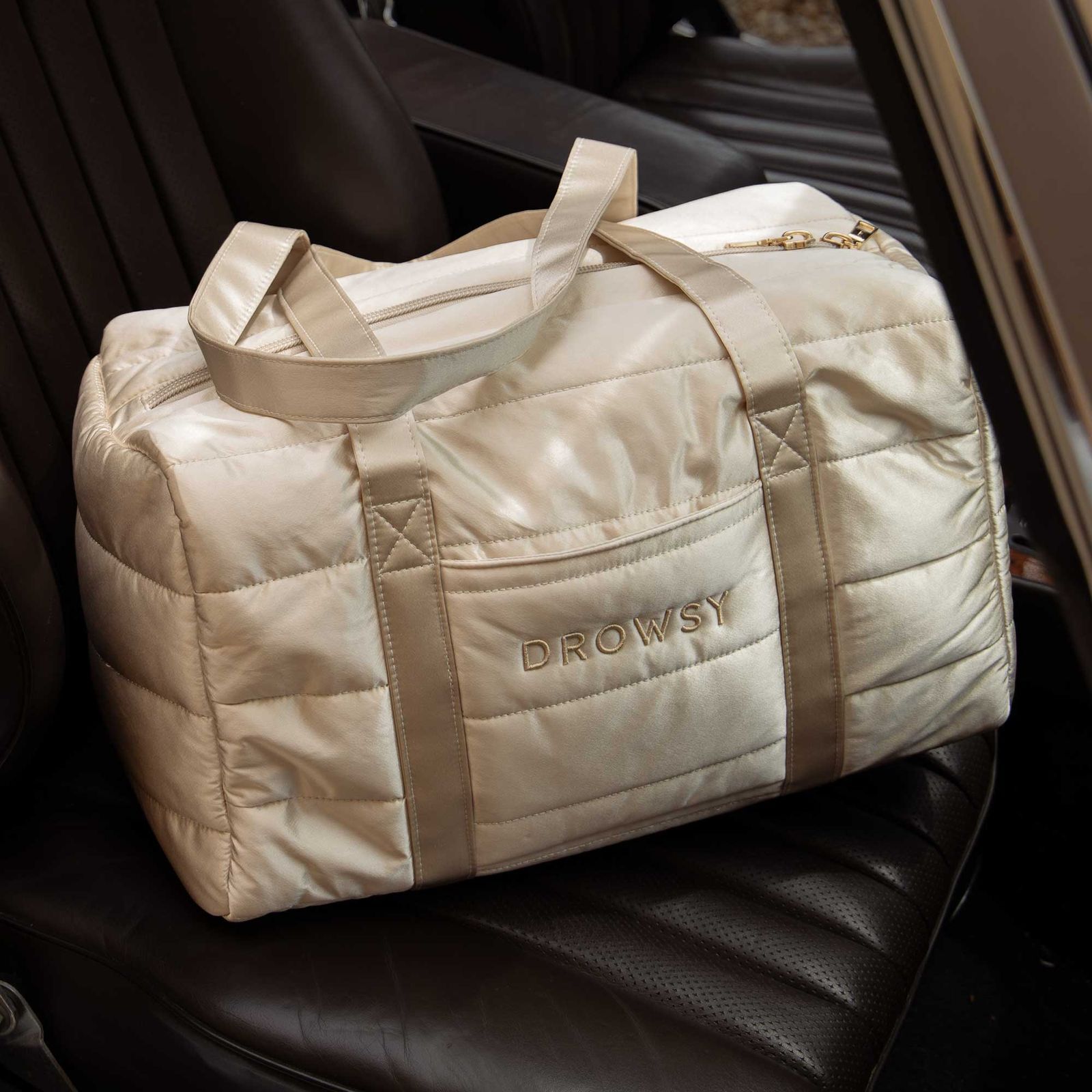 Silk Weekender, Dusty Gold / Gold, alternate image number 5