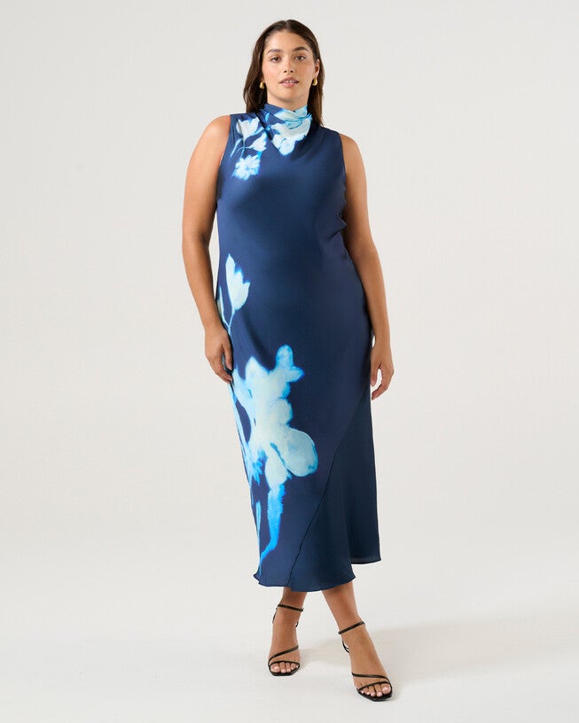 Mayla Dress, Midnight BlueAzure / Navy, hi-res image number 0
