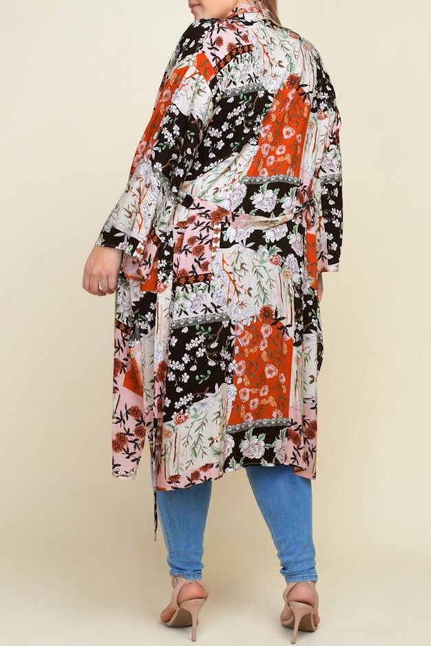 Kyoto Floral Patchwork Robe, , alternate image number 2