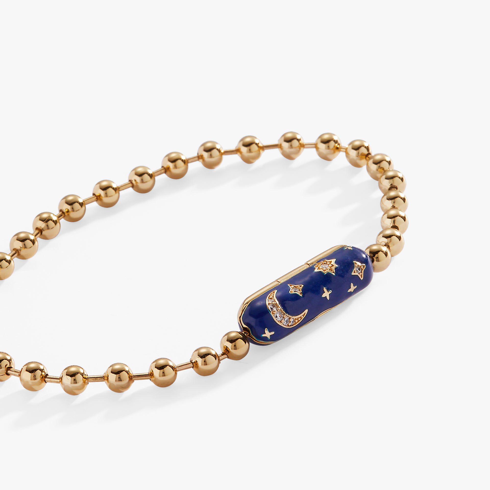 Starry Night Barrel Closure Bracelet, Gold / Gold, hi-res image number 0