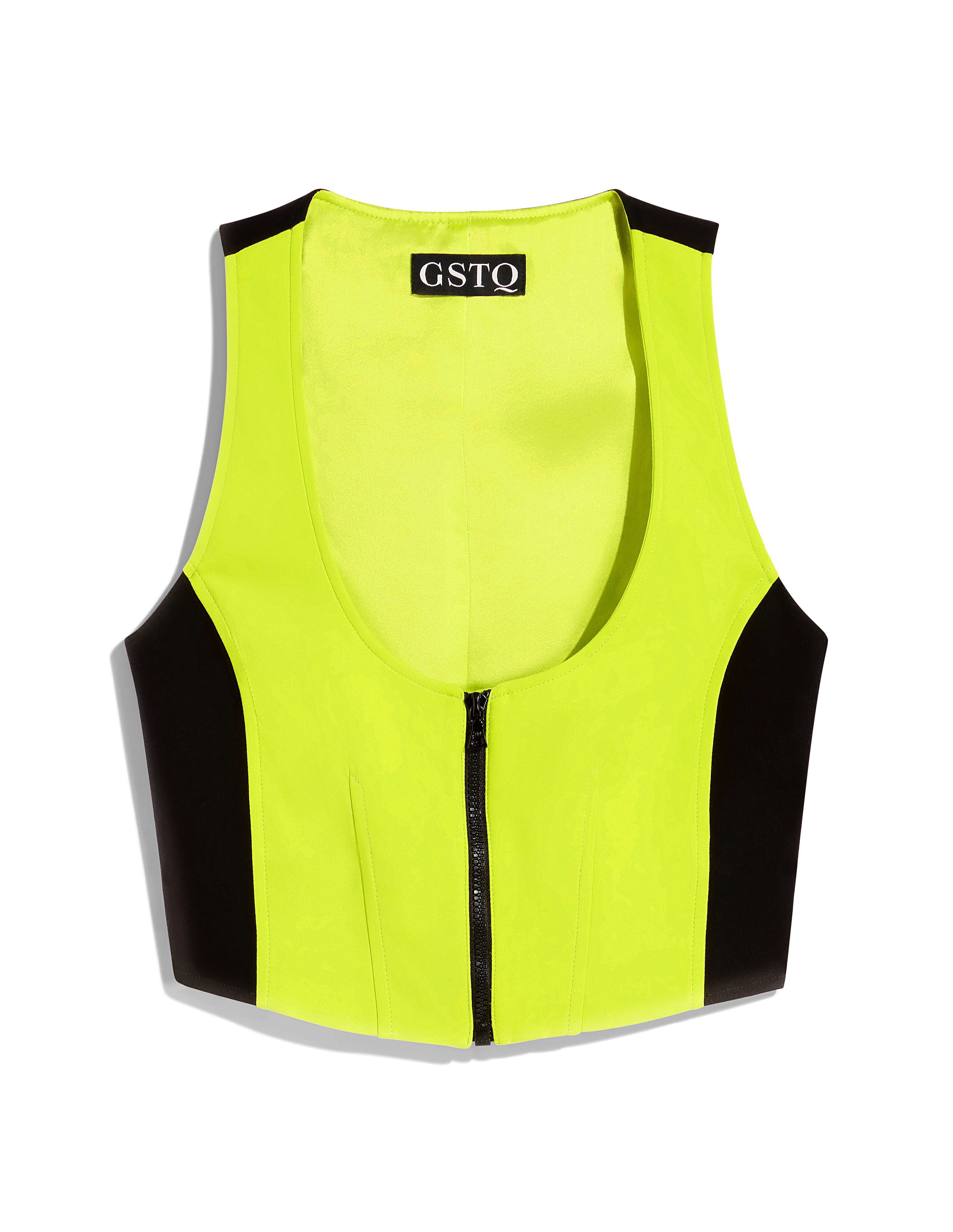 Luxe Performance Tailored Vest, Acid Lime / Light Green, hi-res image number 0
