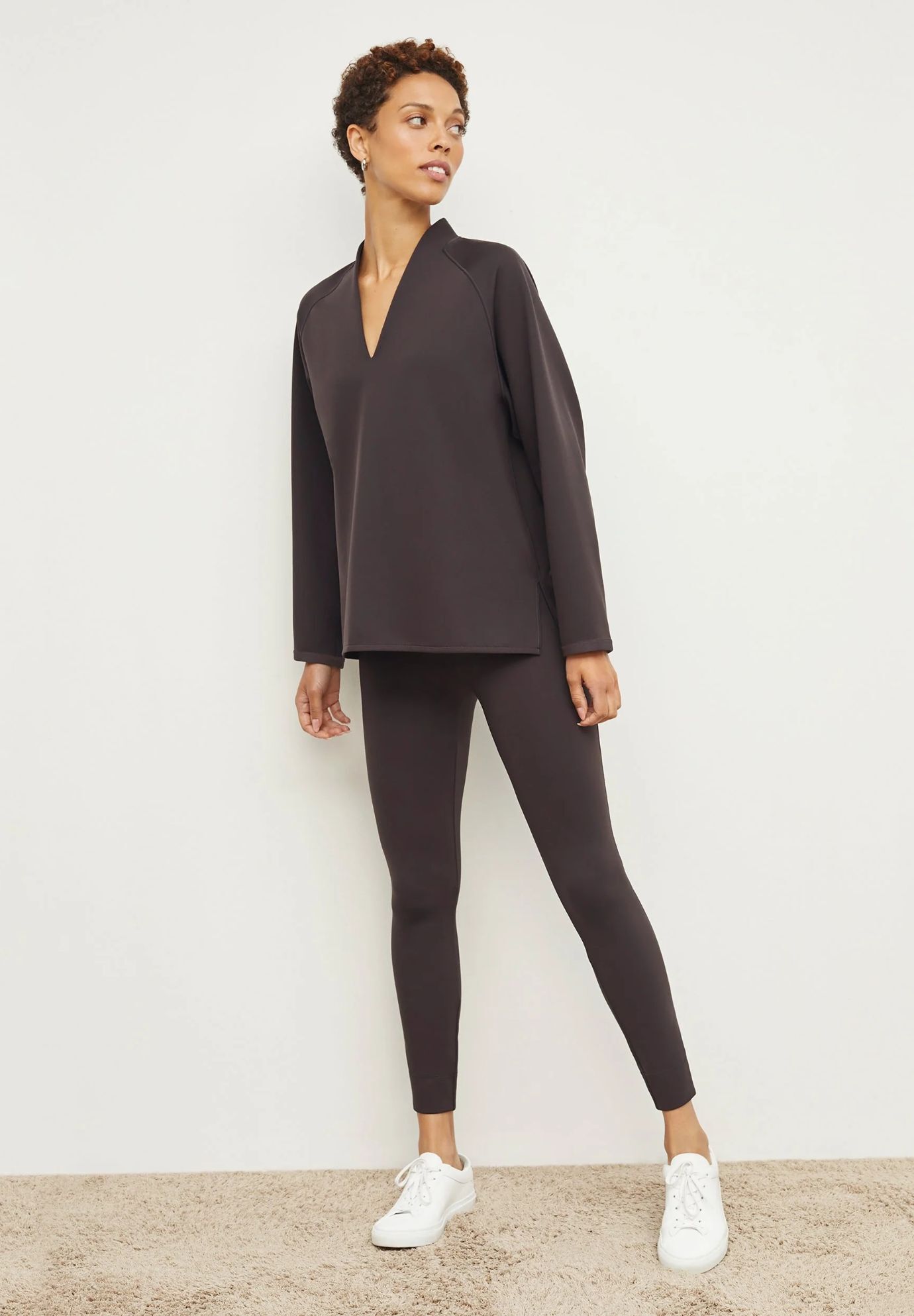 Harrington Legging - Light Scuba, Haze / Brown, alternate image number 2