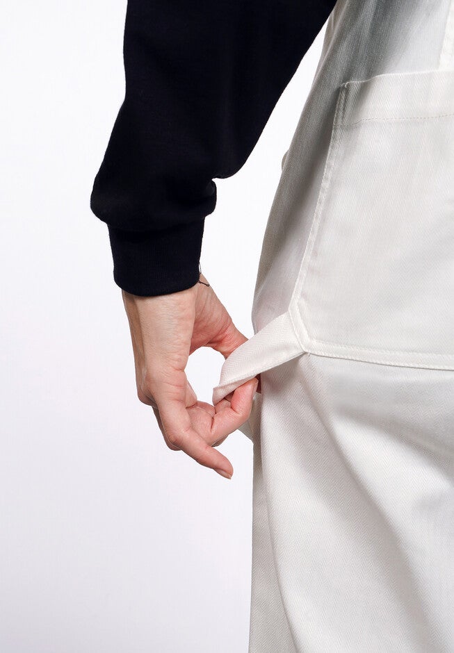 The Essential Herringbone Overall, WHITE / White, alternate image number 3