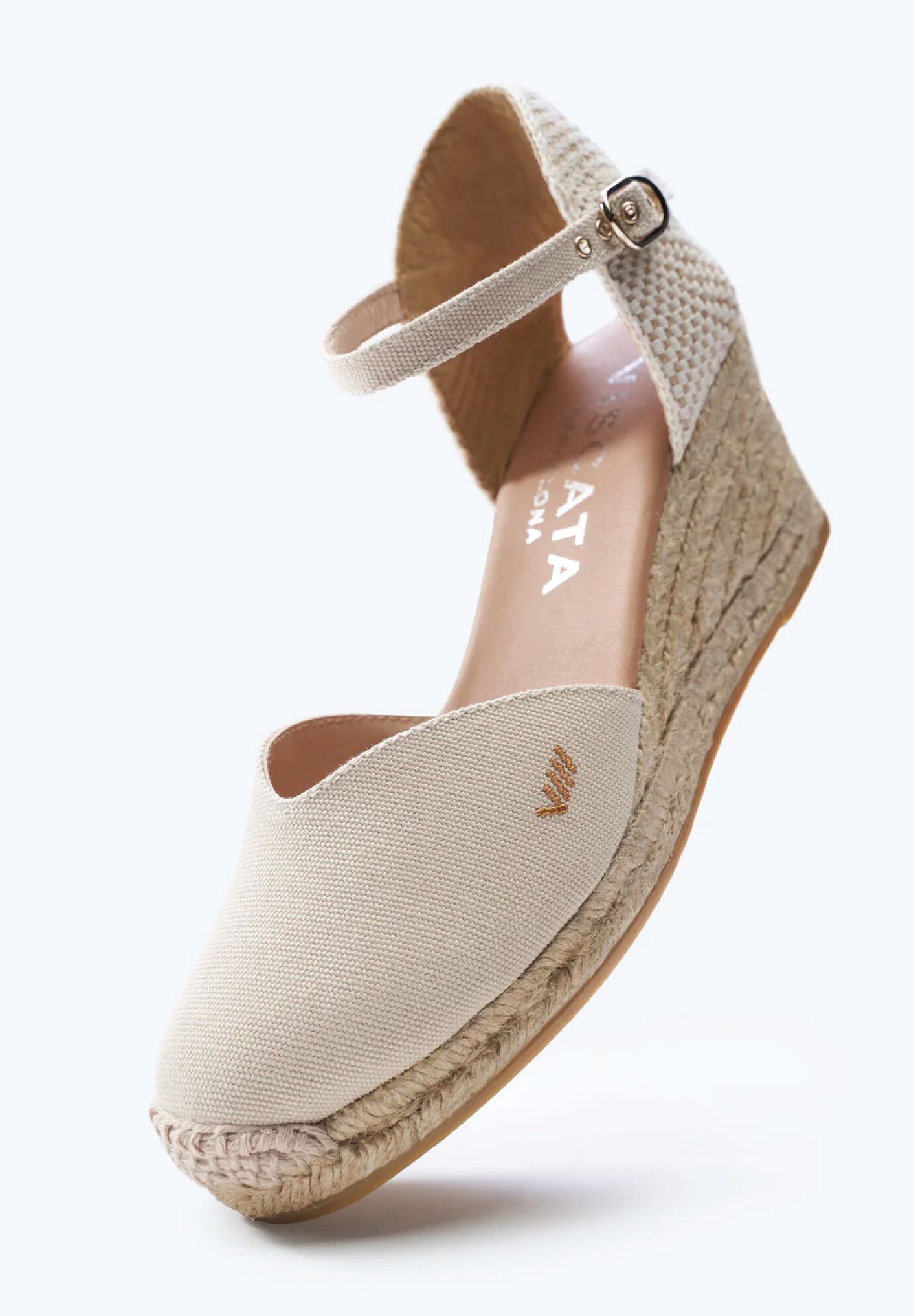 Reus Canvas Espadrille Wedges, Beige / Beige, alternate image number 2