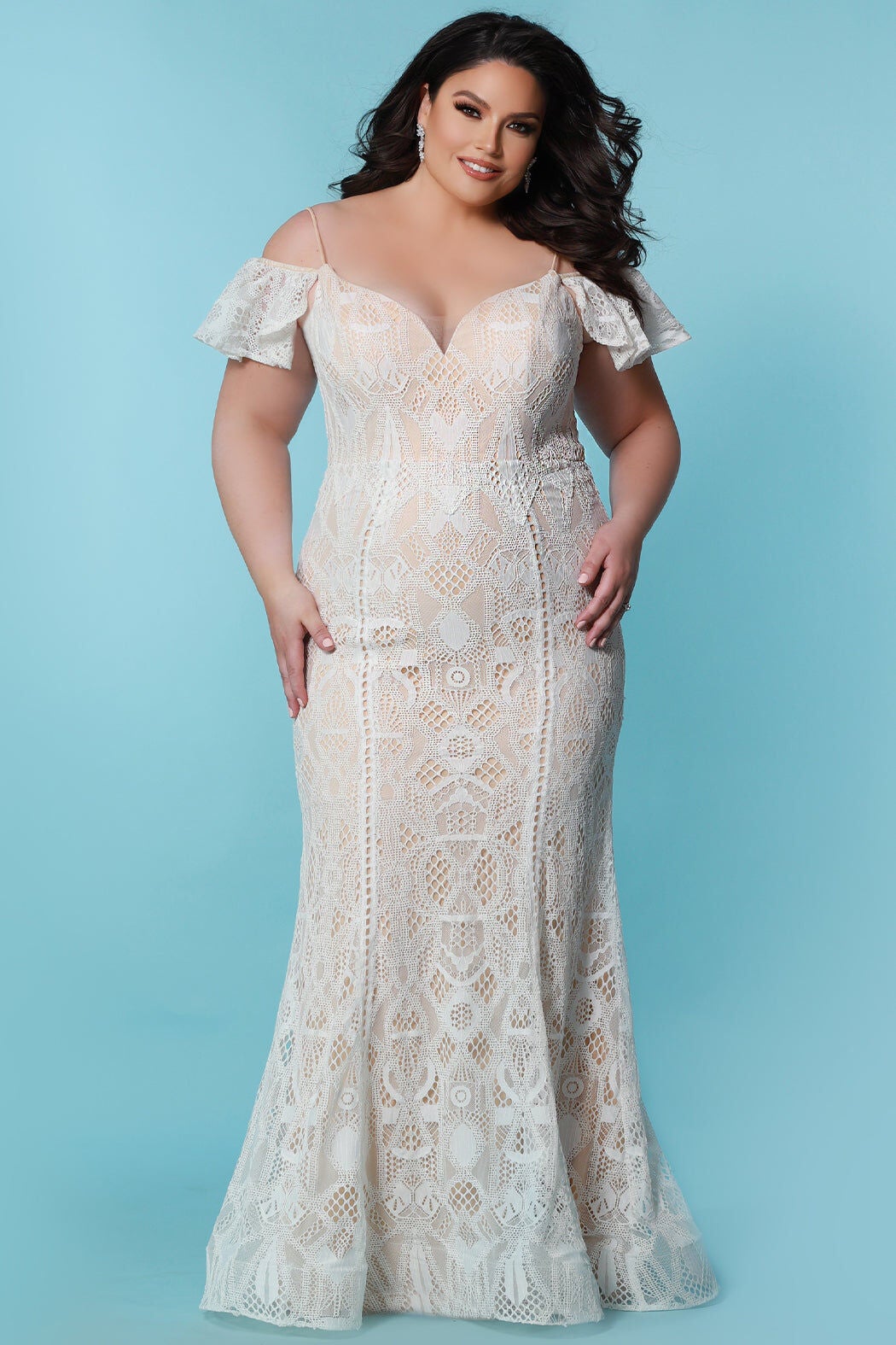 CELESTE WEDDING DRESS, IvoryNude / Ivory, hi-res image number 0