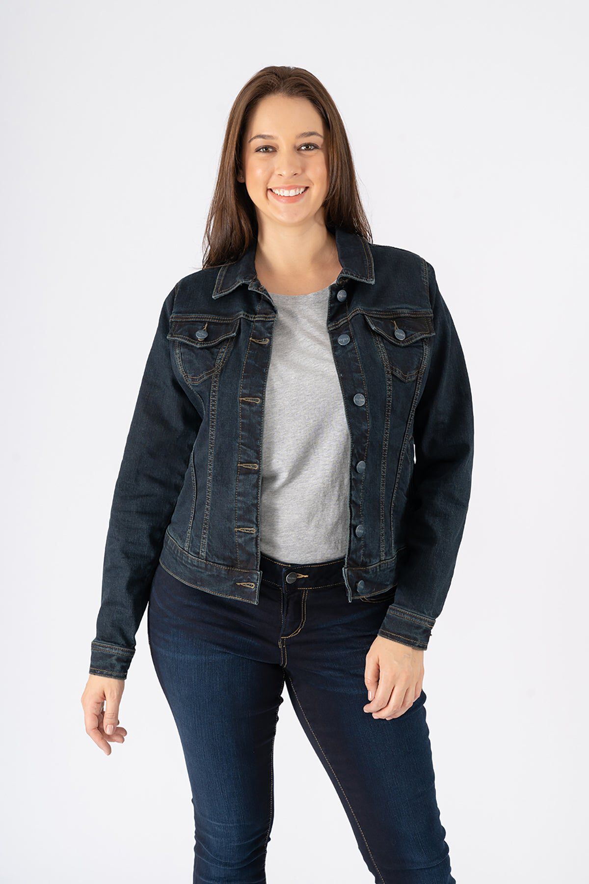 Denim Jacket - Steph, STEPH / Dark Wash, alternate image number 1