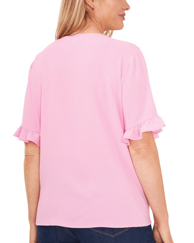 Sara Button Front Top, , alternate image number null