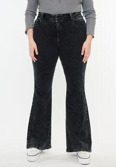 Amirah Ultra High Rise Flare Jeans (Plus Size)