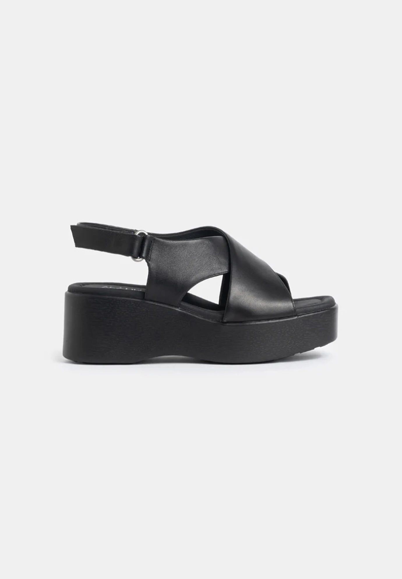 Bianca Wedge Sandals, Black / Black, hi-res image number 0