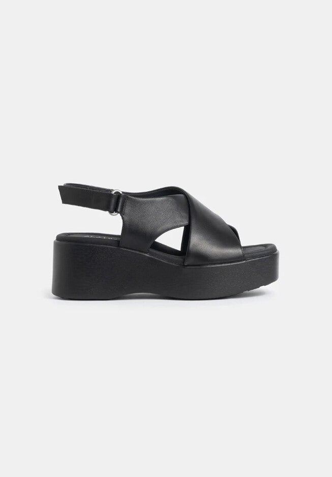 Bianca Wedge Sandals, Black / Black, hi-res image number 0