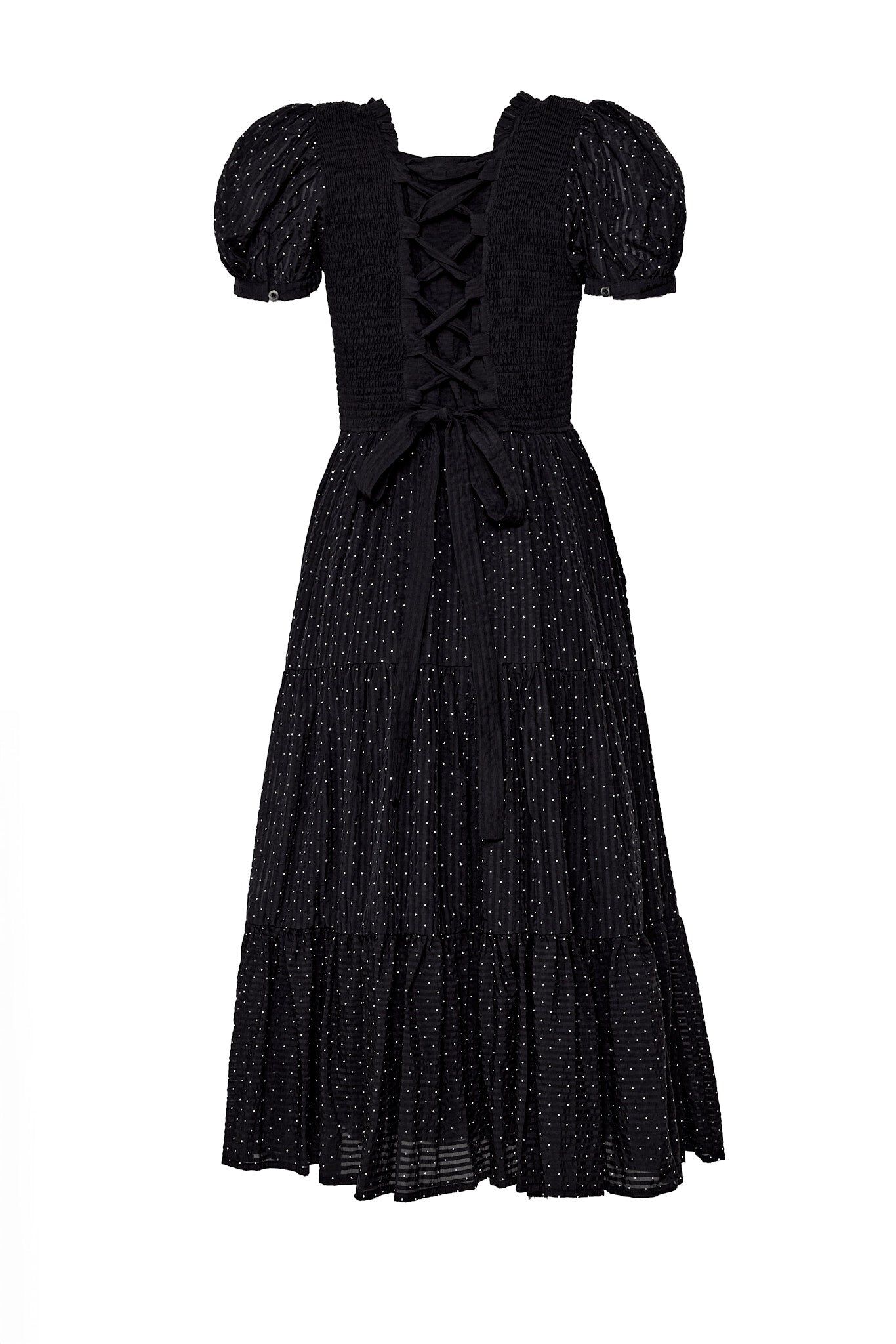 Darby Dress, Black Diamonte / Black, alternate image number 6