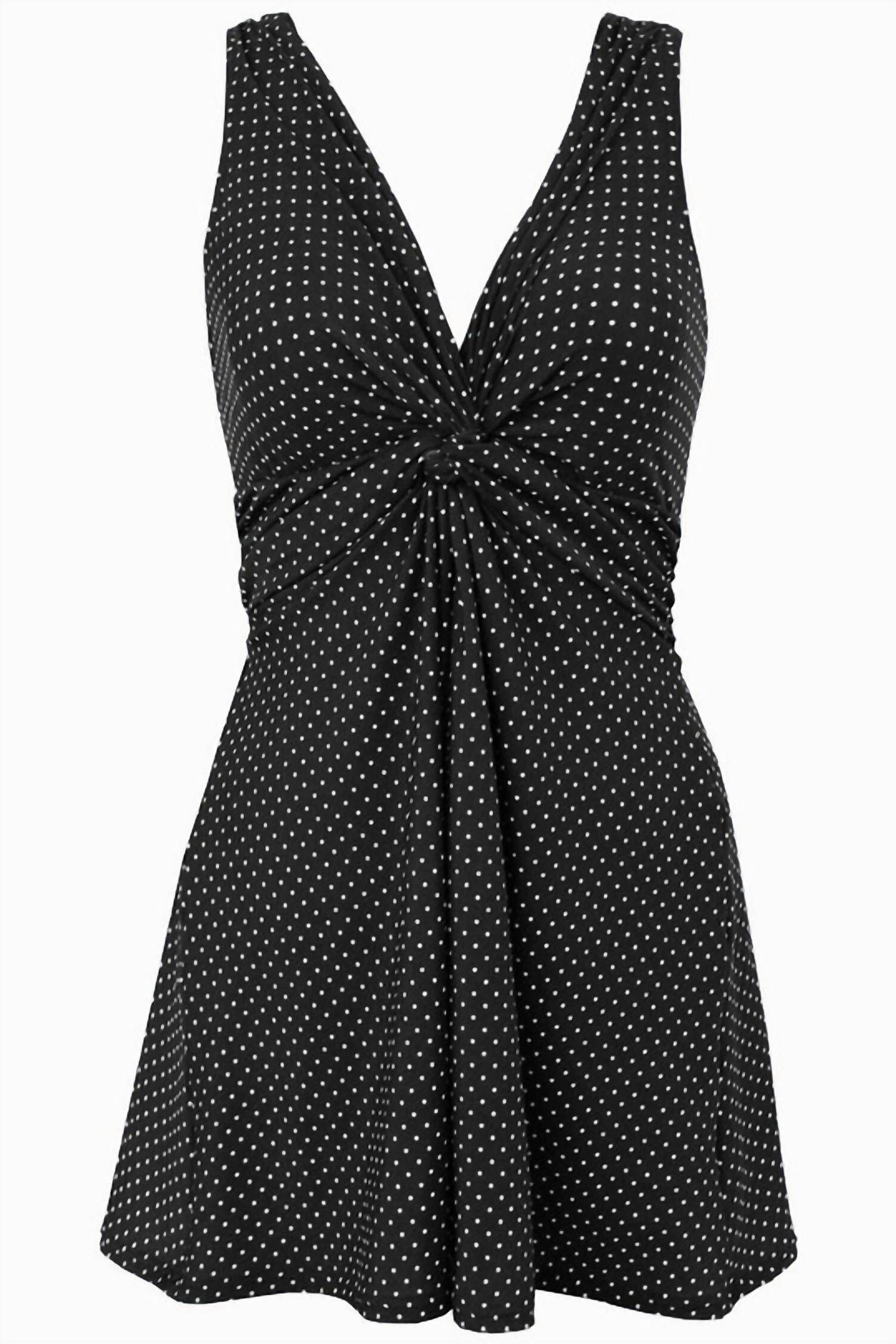 DD-CUP MARAIS KNOT FRONT SWIMDRESS, Pin Point / Black, alternate image number 2