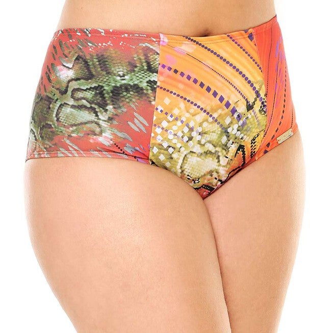 High Waisted Bikini Bottom, Sunset / Coral, hi-res image number 0