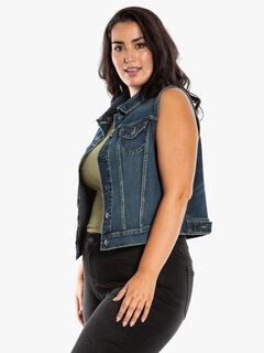 Brenda Denim Vest, , alternate image number 6