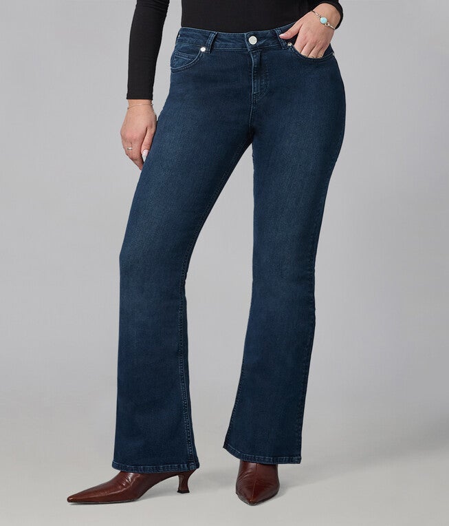 Alice-SDB High Rise Flare Jeans, Shadow Blue / Navy, hi-res image number 0