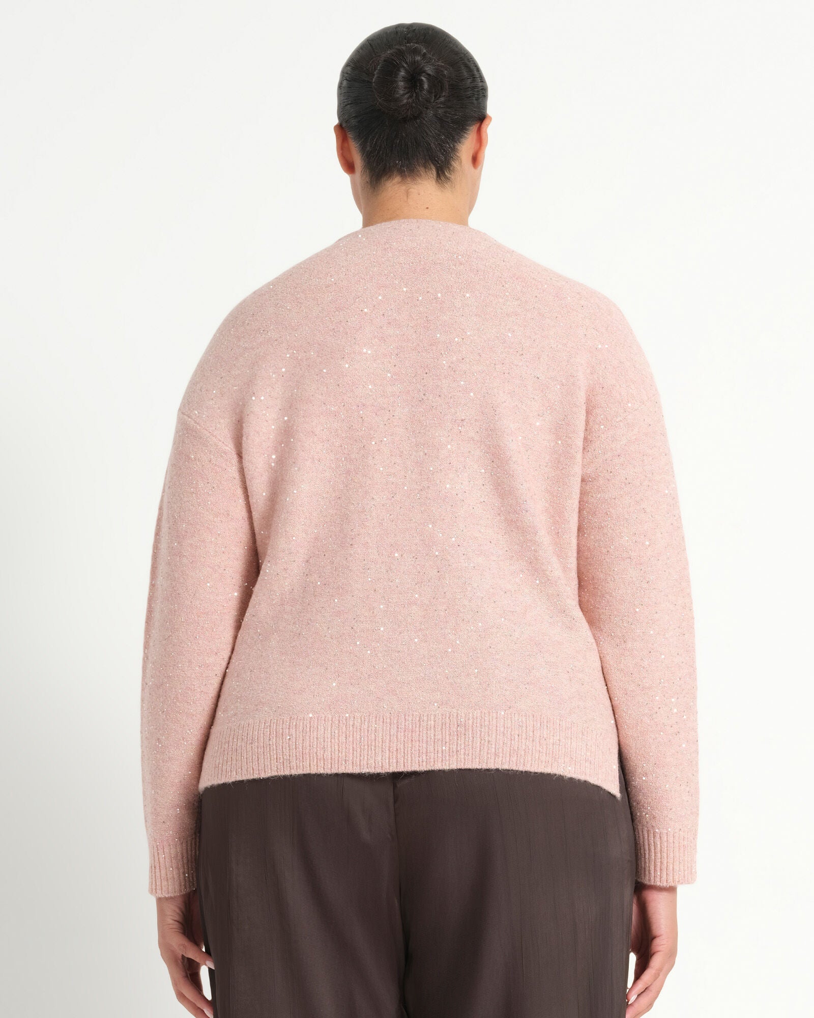 Night Sparkle Knit Sweater, Blush Pink / Pink, alternate image number 2