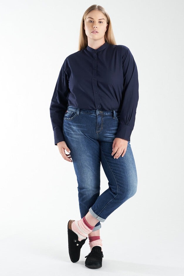 Mid Rise Boyfriend, KAREN / Dark Wash, hi-res image number 0