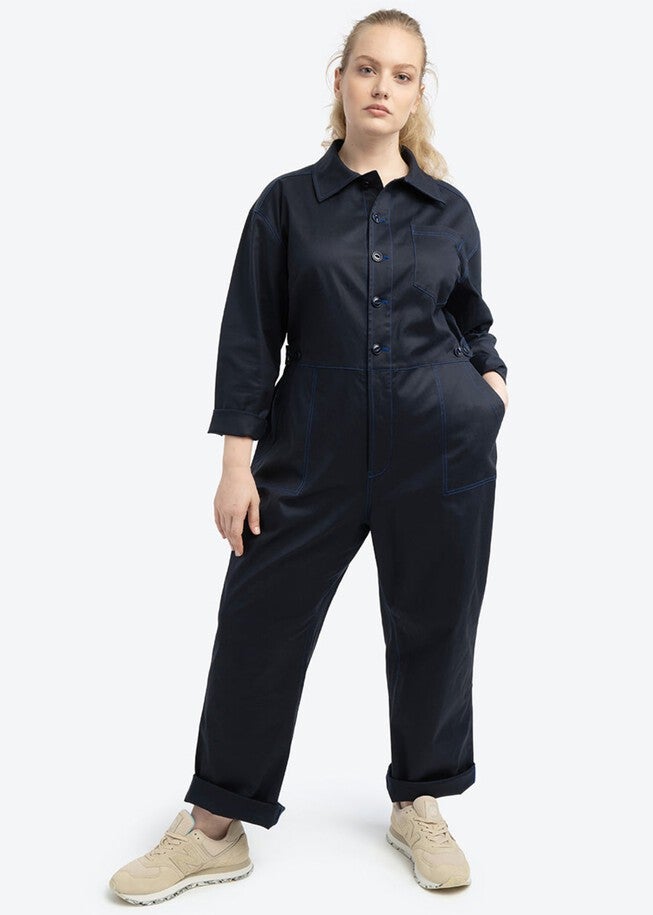 RIVETER JUMPSUIT, Passport Blue / Navy, alternate image number 3