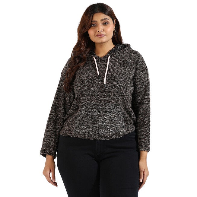 Grey Textured Sweatshirt, Charcoal Grey / Charcoal Grey, hi-res image number 0