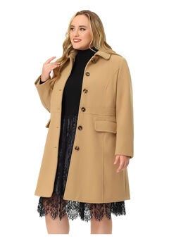 PETER PAN COLLAR SINGLE BREASTED WINTER LONG COAT