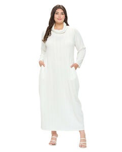 Plus Size Turtle Neck Sweater Dress