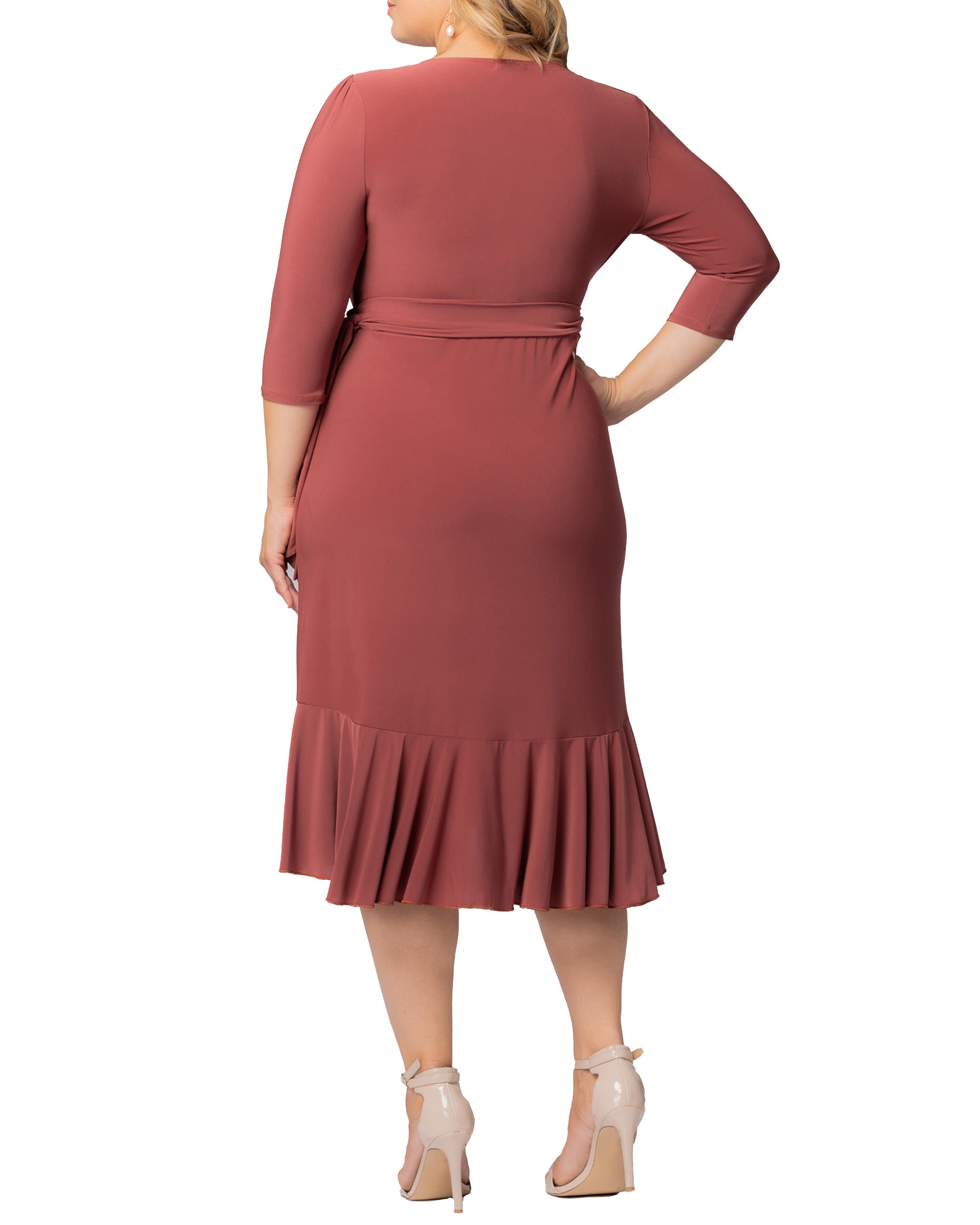 Whimsy Wrap Dress, MARSALA / Sienna, alternate image number 1