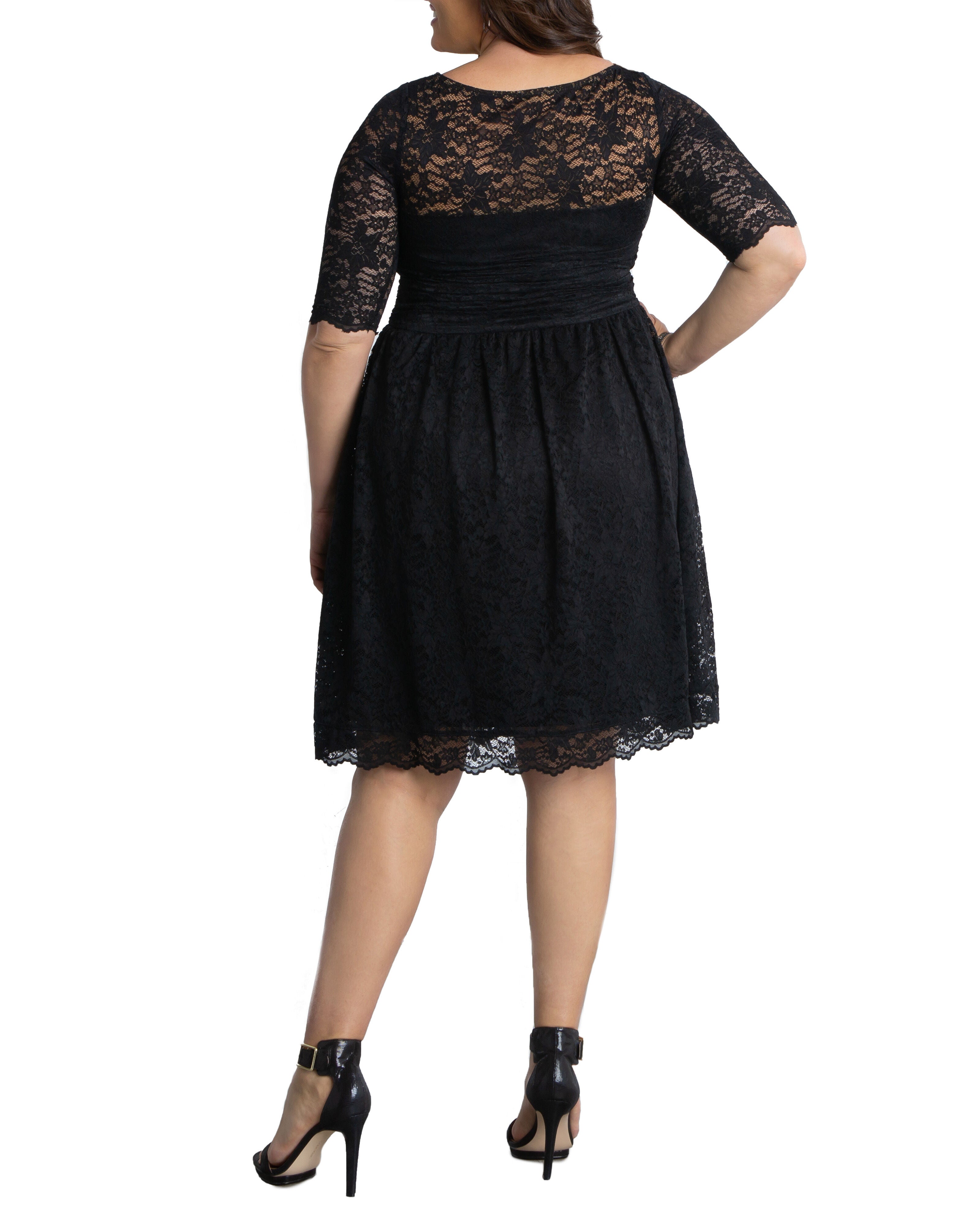 Luna Lace Dress, ONYX / Black, alternate image number 2