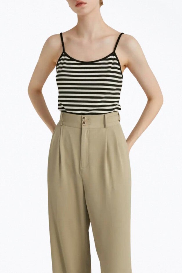 LAVERNE CONVERTIBLE CROPPED CUTOUT TANK BOLERO SET IN BLACK/WHITE, BlackWhite / Black, alternate image number null
