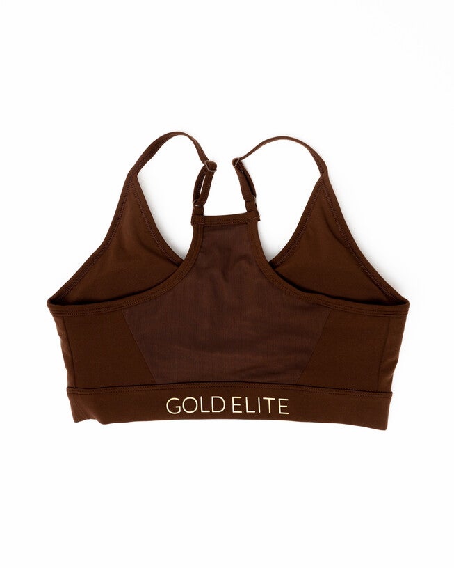 Sophia Sports Bra Scoop Neck, Cocoa / Brown, alternate image number 1