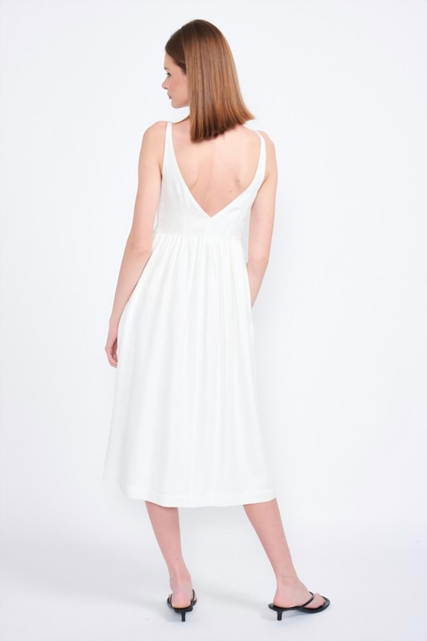 SLOAN DRESS IN OFF WHITE, Off White / White, alternate image number 2