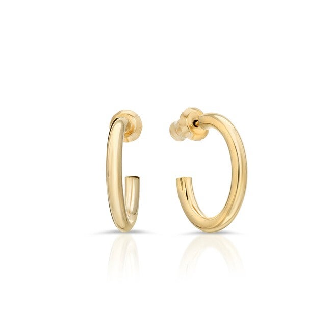 Mini .5 inches Ultimate Hoops Gold, Gold / Gold, hi-res image number 0