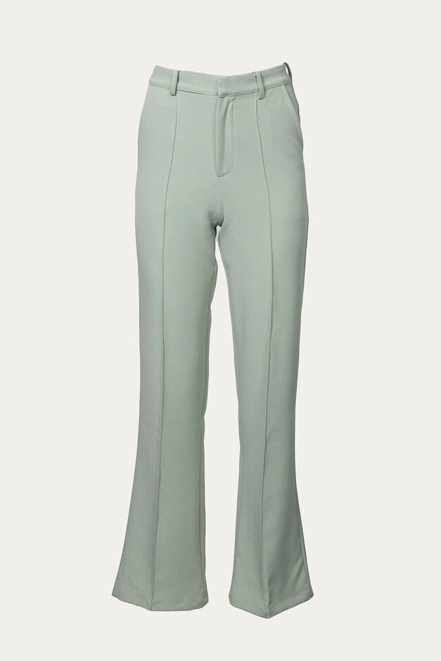 FRONT SEAM WIDE LEG PANTS IN SAGE, , alternate image number 5