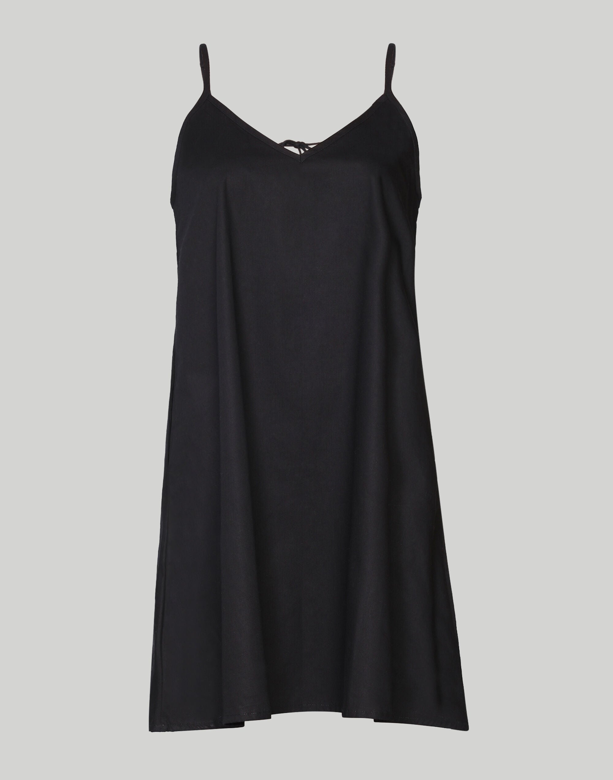 Short Tent Dress with back tie, Black / Black, alternate image number 5