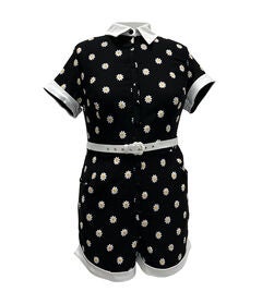 Unique Vintage Daisy Print Patsy Romper