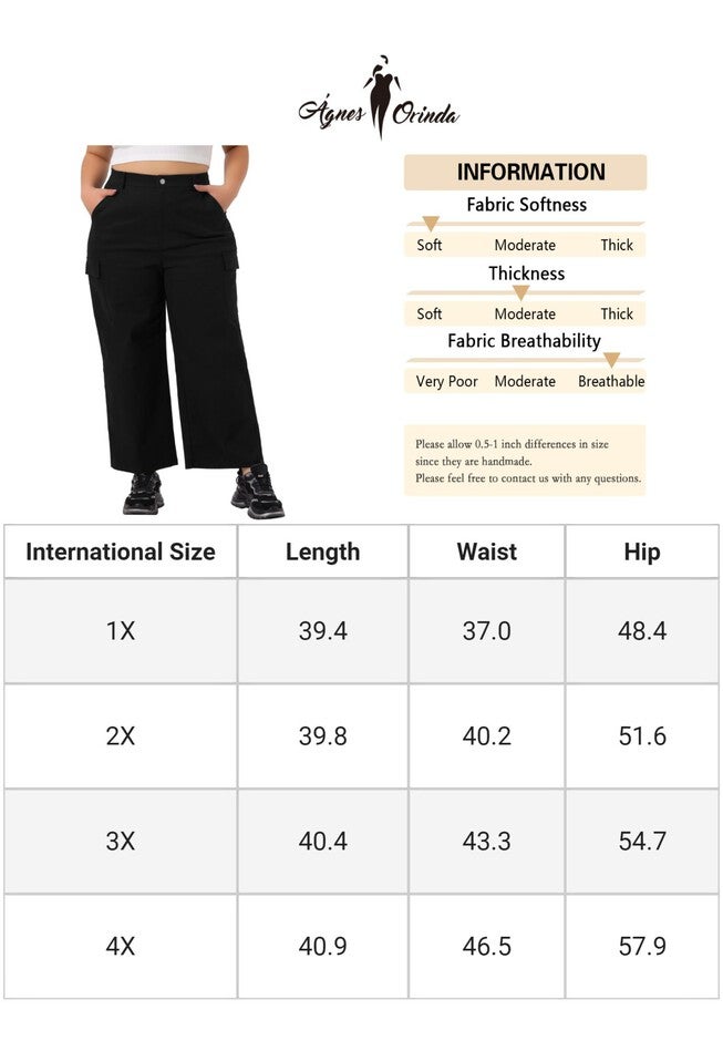 ELASTIC WAIST CARGO PANTS, Black / Black, alternate image number 4