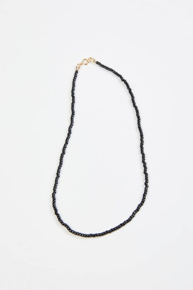 MARCIE NECKLACE IN BLACK, Black / Black, hi-res image number 0