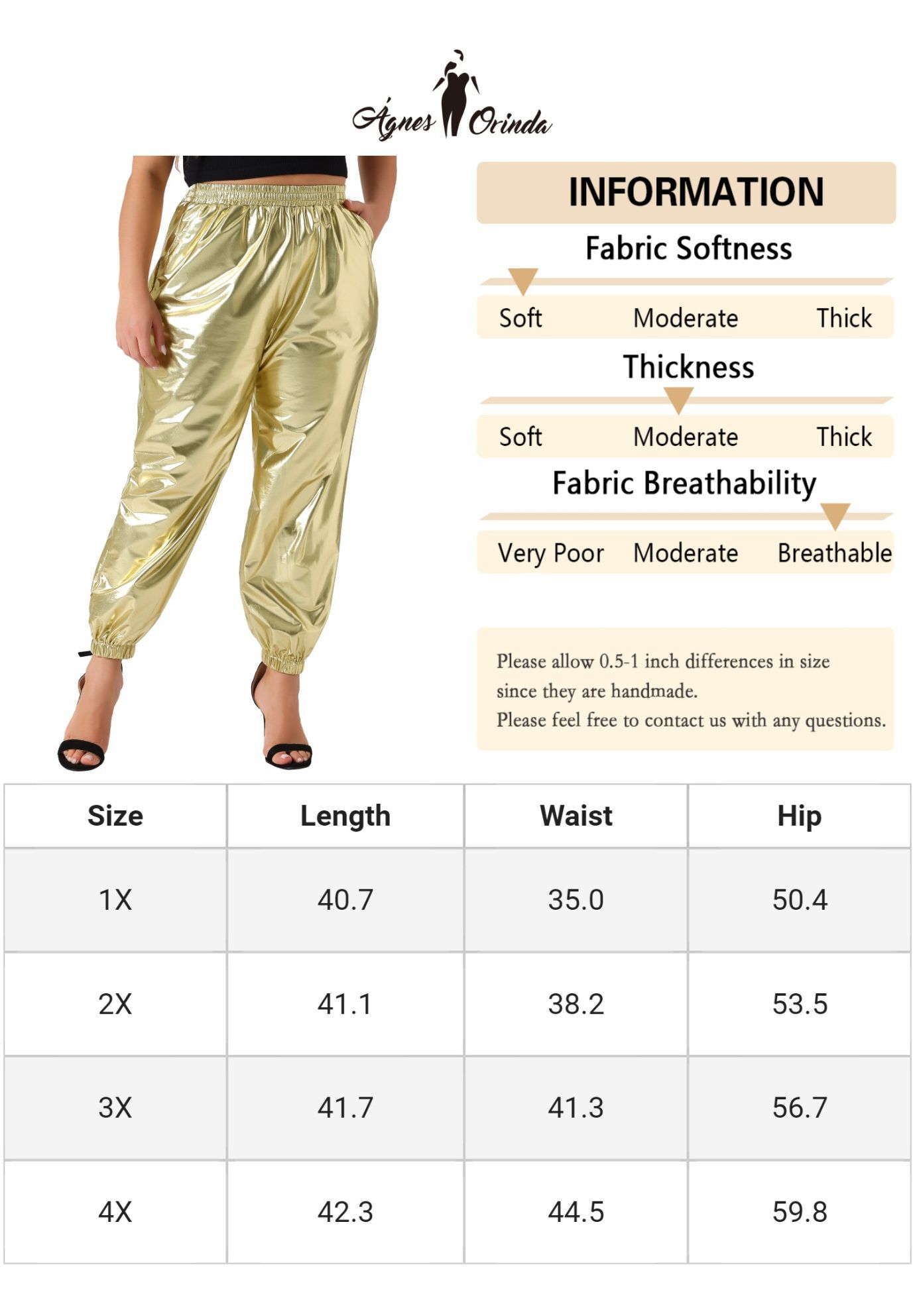 METALLIC SHINY HIGH WAIST STRETCHY HOLOGRAPHIC JOGGER SWEATPANT, Gold / Gold, alternate image number 4